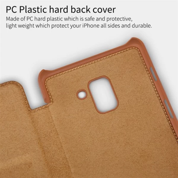 کیف چرمی نیلکین سامسونگ Samsung Galaxy A8 Plus 2018 Nillkin Qin