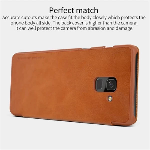 کیف چرمی نیلکین سامسونگ Samsung Galaxy A8 Plus 2018 Nillkin Qin