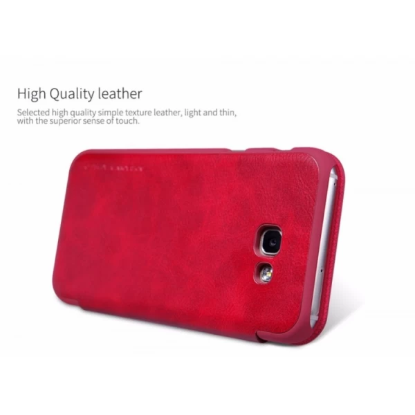 کیف چرمی هوشمند نیلکین سامسونگ Samsung Galaxy A3 2017 A320F Nillkin Qin