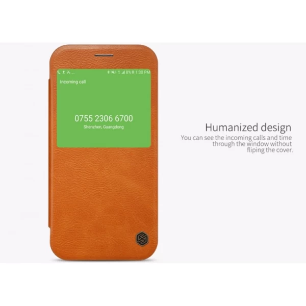 کیف چرمی هوشمند نیلکین سامسونگ Samsung Galaxy A3 2017 A320F Nillkin Qin