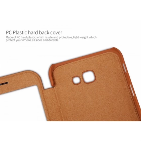 کیف چرمی هوشمند نیلکین سامسونگ Samsung Galaxy A3 2017 A320F Nillkin Qin