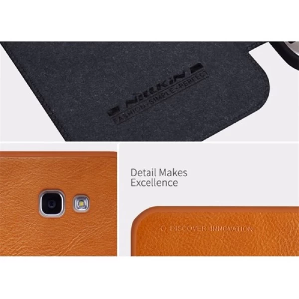 کیف چرمی هوشمند نیلکین سامسونگ Samsung Galaxy A3 2017 A320F Nillkin Qin