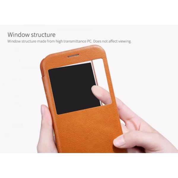 کیف چرمی هوشمند نیلکین سامسونگ Samsung Galaxy A3 2017 A320F Nillkin Qin