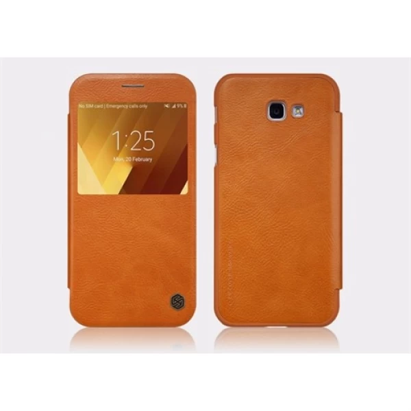 کیف چرمی هوشمند نیلکین سامسونگ Samsung Galaxy A3 2017 A320F Nillkin Qin