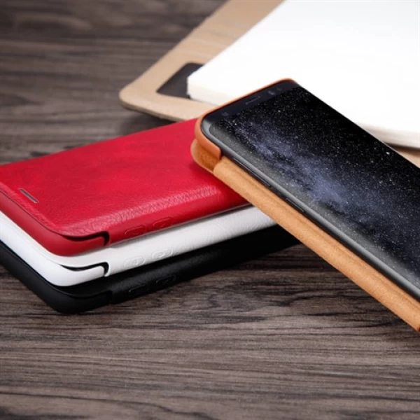 کیف چرمی نیلکین سامسونگ Samsung Galaxy S9 Nillkin Qin Leather Case