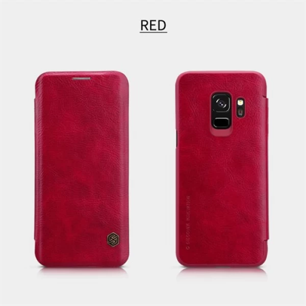 کیف چرمی نیلکین سامسونگ Samsung Galaxy S9 Nillkin Qin Leather Case