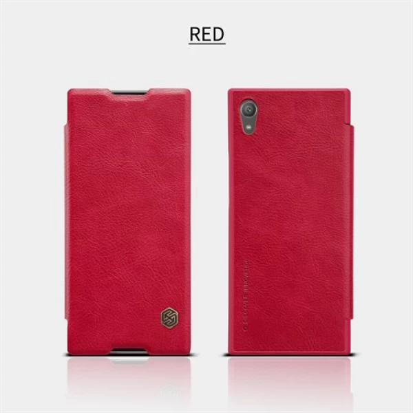 کیف چرمی نیلکین سونی Sony Xperia XA1 Plus Nillkin Qin Leather Case