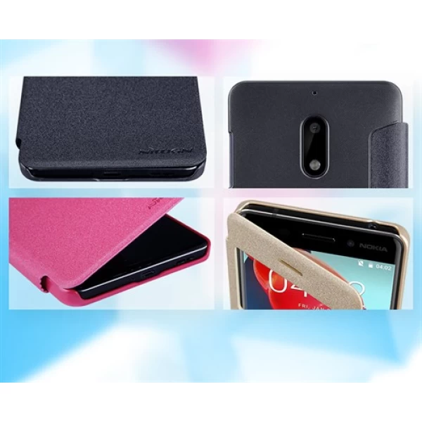 کیف کلاسوری نیلکین مدل Sparkle مناسب Nokia 6