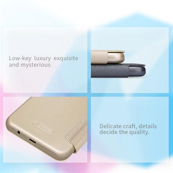 کیف کلاسوری نیلکین مدل Sparkle مناسب Samsung Galaxy C8/J7 Plus