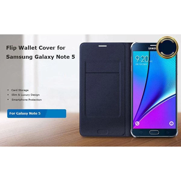 کیف کلاسوری چرمی اصلی Samsung Galaxy Note 5