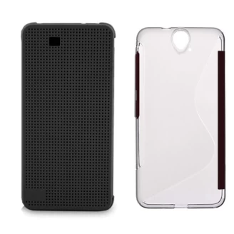 کیف کلاسوری هوشمند اچ تی سی HTC One E9 Plus Dot Ice View