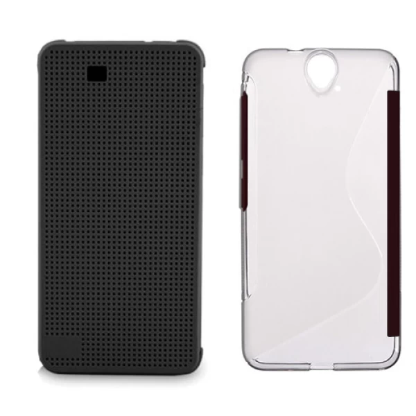 کیف کلاسوری هوشمند اچ تی سی HTC One E9 Plus Dot Ice View