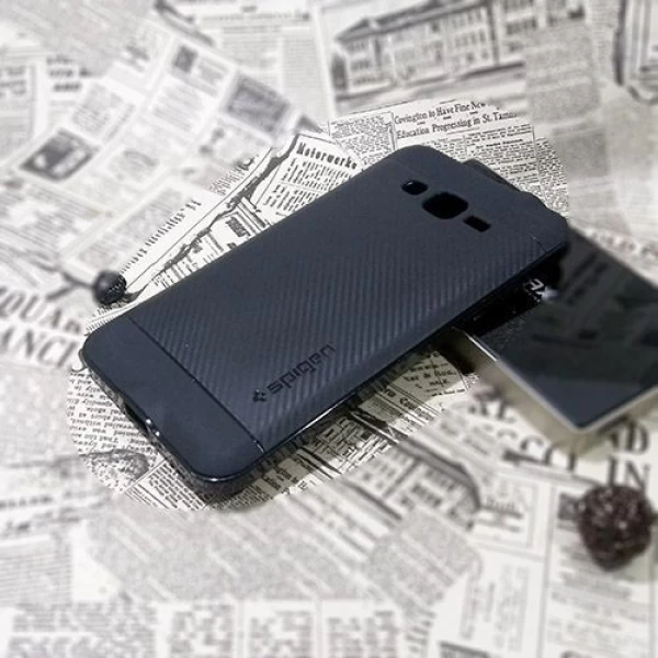 کاور اسپیگن سری Neo Hybrid Carbon مناسب Samsung Galaxy Grand Prime