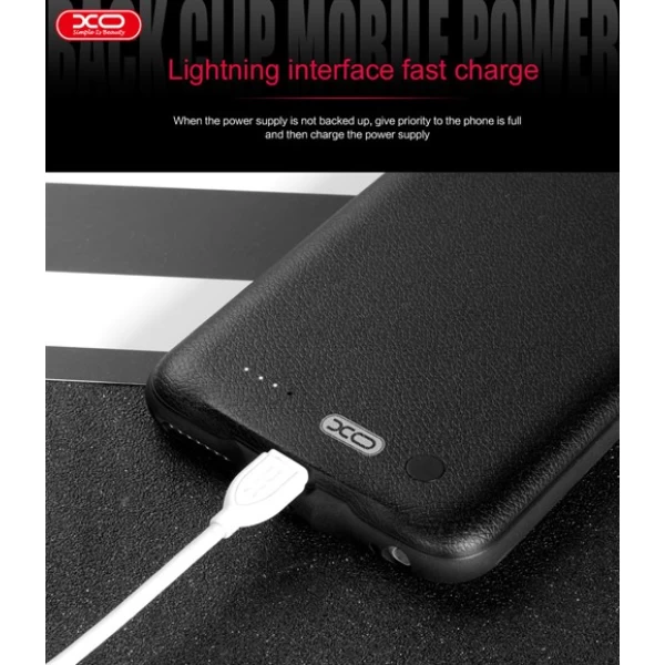 بک کاور و پاوربانک 3650 میلی آمپر XO-PB15 مناسب Apple iPhone 7 Plus