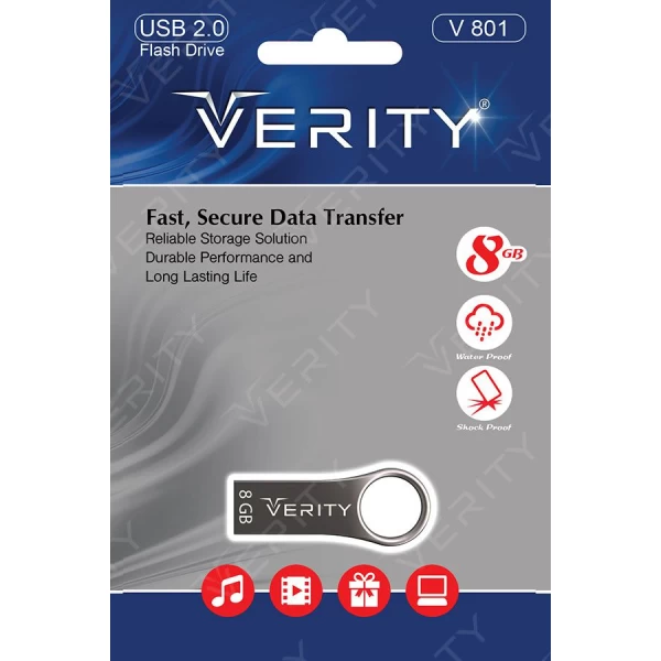 فلش مموری 8 گیگابایت وریتی Verity V801