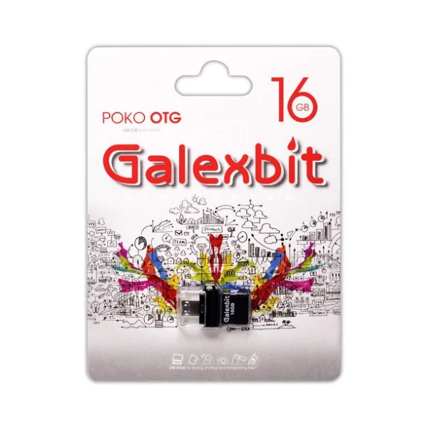 فلش مموری 16 گیگابایت گلکسبیت مدل Galexbit Poko OTG