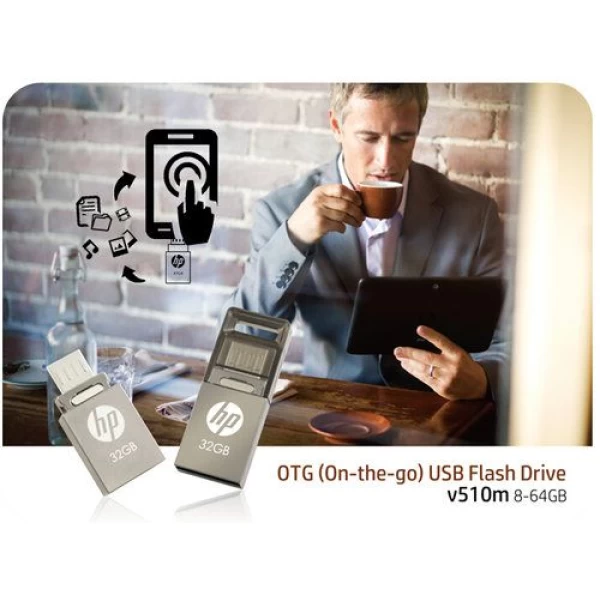 فلش مموری 16 گیگابایت اچ پی HP v510m OTG
