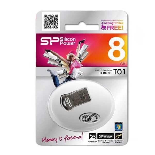 فلش مموری 8 گیگابایت سیلیکون پاور Silicon Power مدل Touch T01