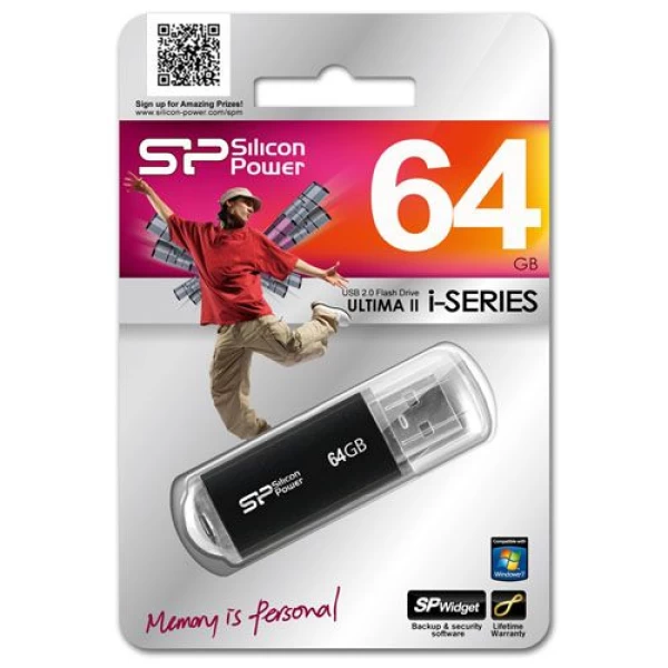 فلش مموری 64 گیگابایت سیلیکون پاور Silicon Power مدل Ultima II i-Series