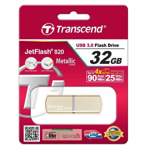 فلش مموری 16 گیگابایت ترنسند Transcend مدل JetFlash 820G USB 3.0