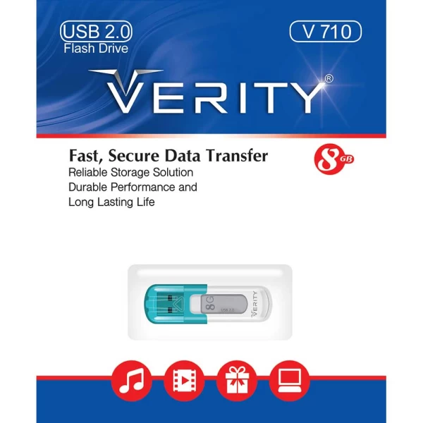 فلش مموری 8 گیگابایت وریتی Verity V710
