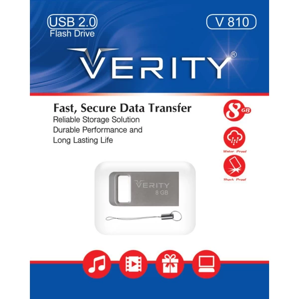 فلش مموری 8 گیگابایت وریتی Verity V810