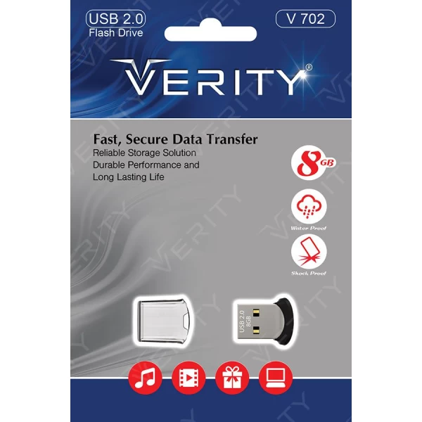 فلش مموری 8 گیگابایت وریتی Verity V702