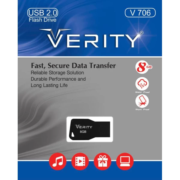 فلش مموری 8 گیگابایت وریتی Verity V706