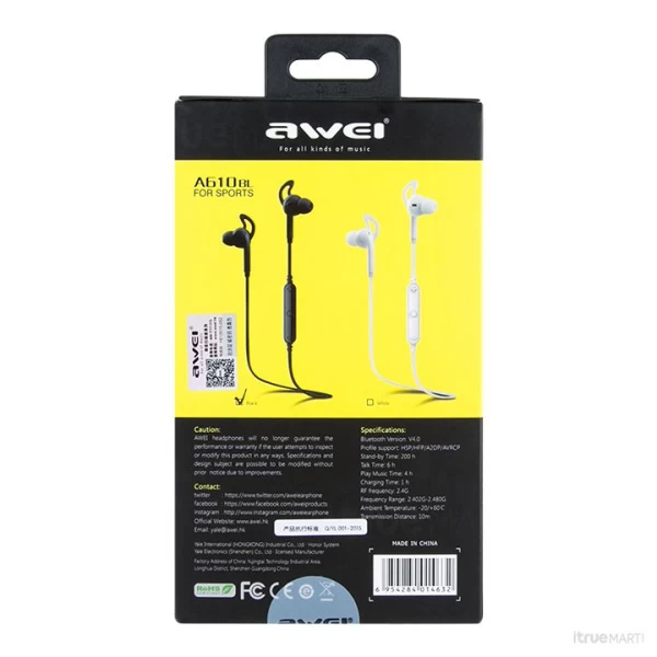 هندزفری بلوتوث ورزشی اوی Awei A610BL