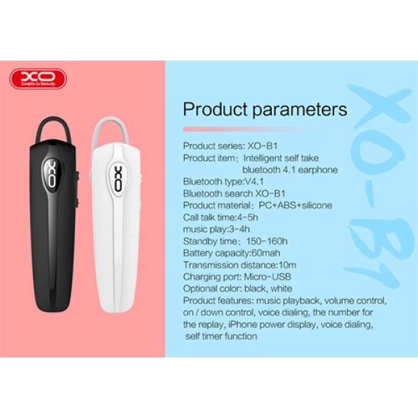 هندزفری بلوتوث ایکس او XO XO-B1