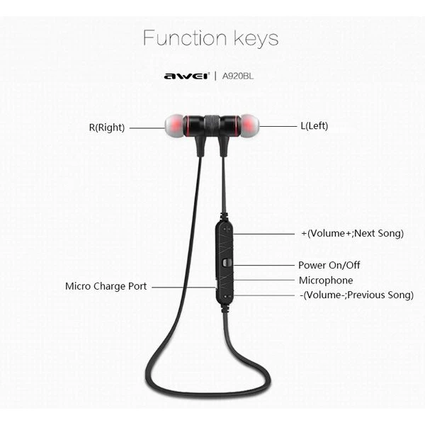 هندزفری بلوتوث ورزشی اوی Awei A920BL