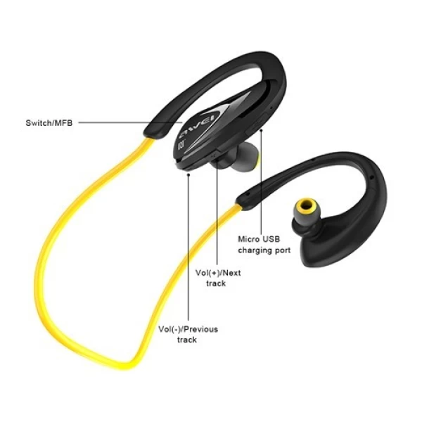 هندزفری بلوتوث ورزشی ضدرطوبت اوی Awei A880BL