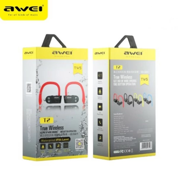 هندزفری بلوتوث اوی دو تایی Awei T2 TWS