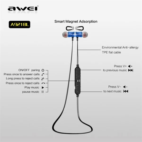 هندزفری بلوتوث ورزشی اوی Awei A921BL