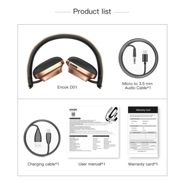 هدفون بلوتوث بیسوس Baseus D01 Encok