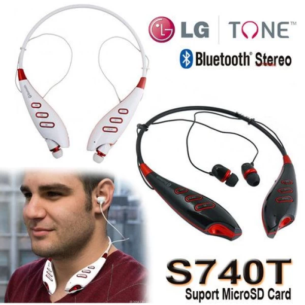 هندزفری گردنی بلوتوث و رم خور ال جی S740T