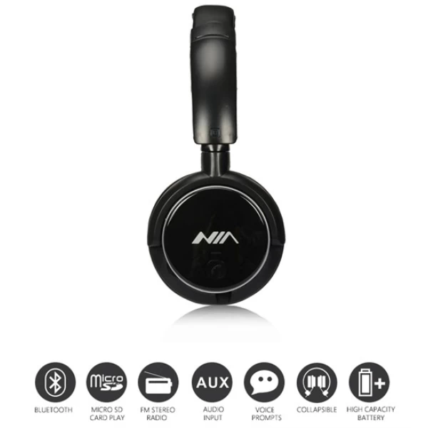 هدفون بلوتوث نیا NIA Q1 New با اپلیکیشن