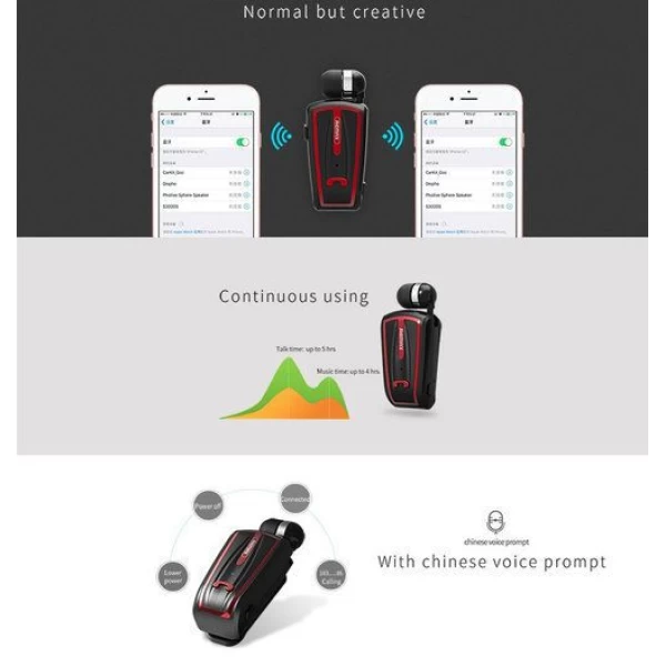 هندزفری بلوتوث ریمکس Remax RB-T12 Clip-On