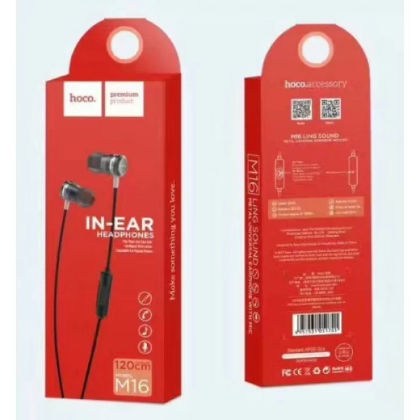 هندزفری HOCO M16 Ling sound metal universal