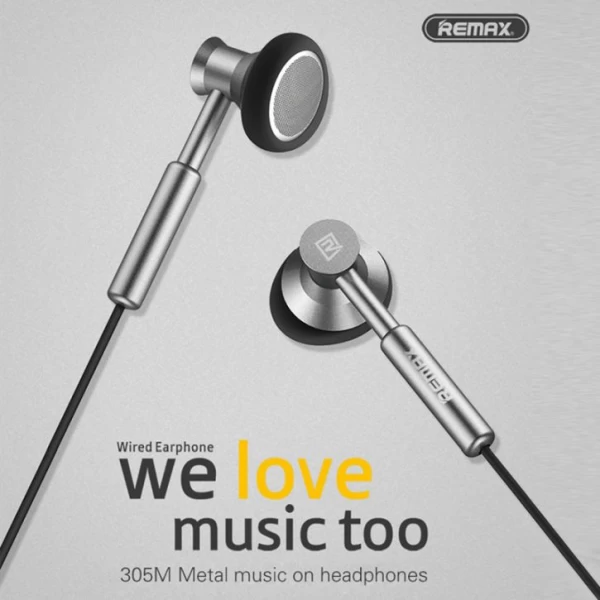 هندزفری ریمکس Remax RM-305M Metal Music Earphone