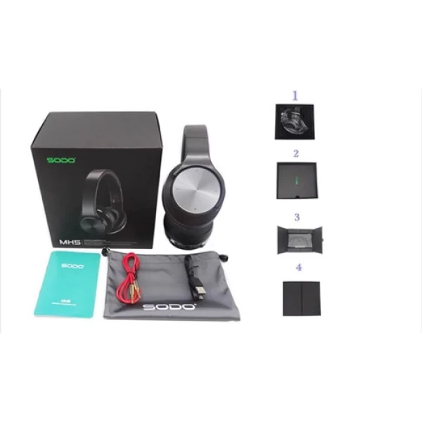 هدفون بلوتوث و اسپیکر سودو SODO MH5