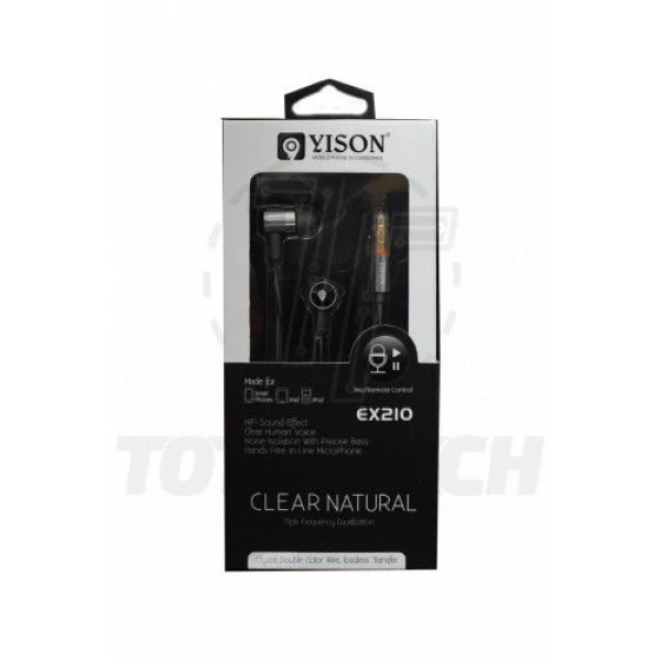 هندزفری تو گوشی Yison Clear Natural EX210