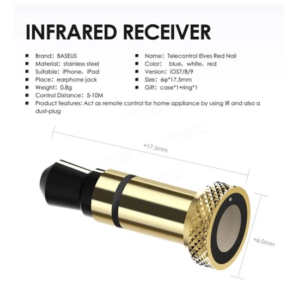 ریموت هوشمند بیسوس Telecontrol Elves Red Nail