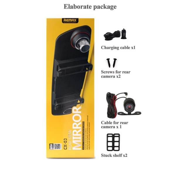 آینه مانیتور دار ریمکس مناسب ماشین Remax CX-03