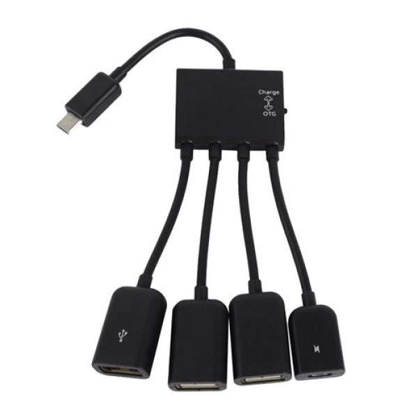 هاب 4 پورت OTG و میکرو یو اس بی
