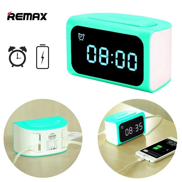 ساعت رومیزی و هاب 4 پورت ریمکس Remax RMC-05