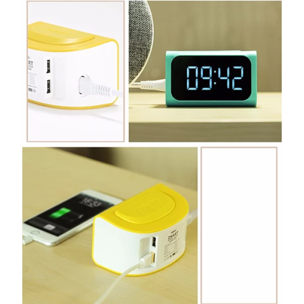 ساعت رومیزی و هاب 4 پورت ریمکس Remax RMC-05