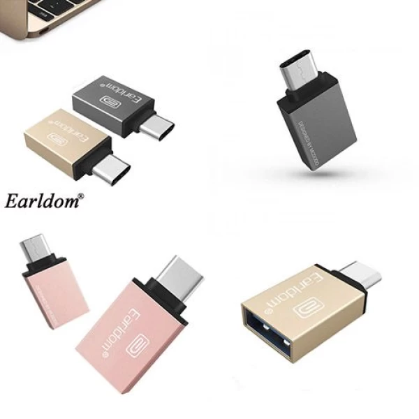 رابط هوشمند تبدیل Earldom USB 3.0 To Type-C OTG