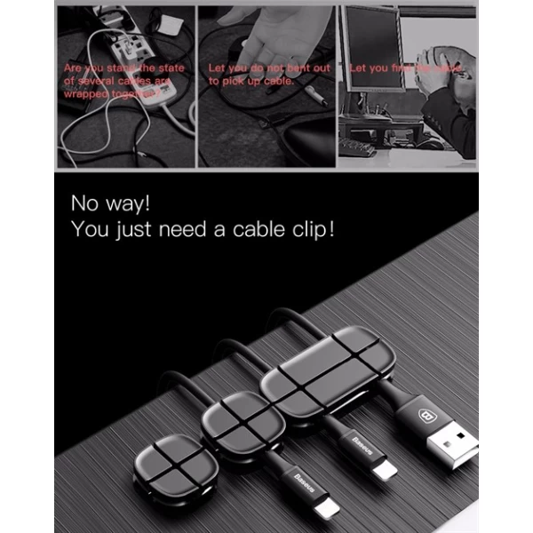 گیره نگهدارنده ی کابل بیسوس Baseus Cross Peas Cable Clip