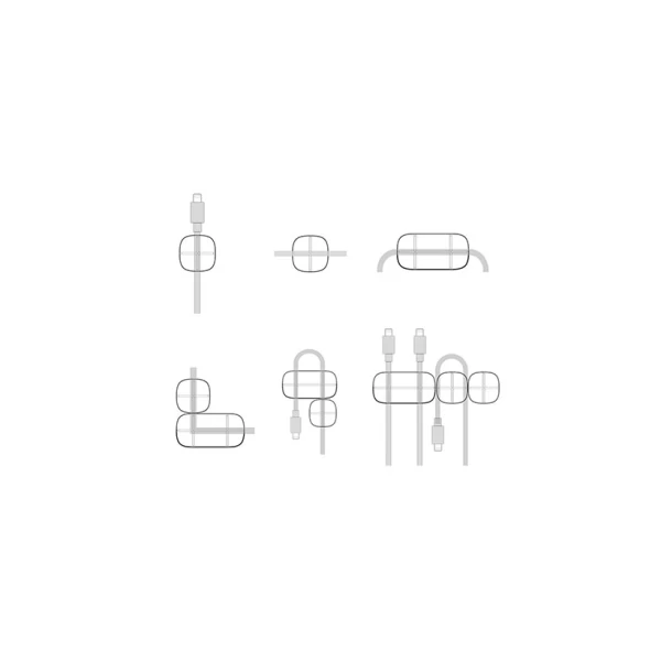 گیره نگهدارنده ی کابل بیسوس Baseus Cross Peas Cable Clip
